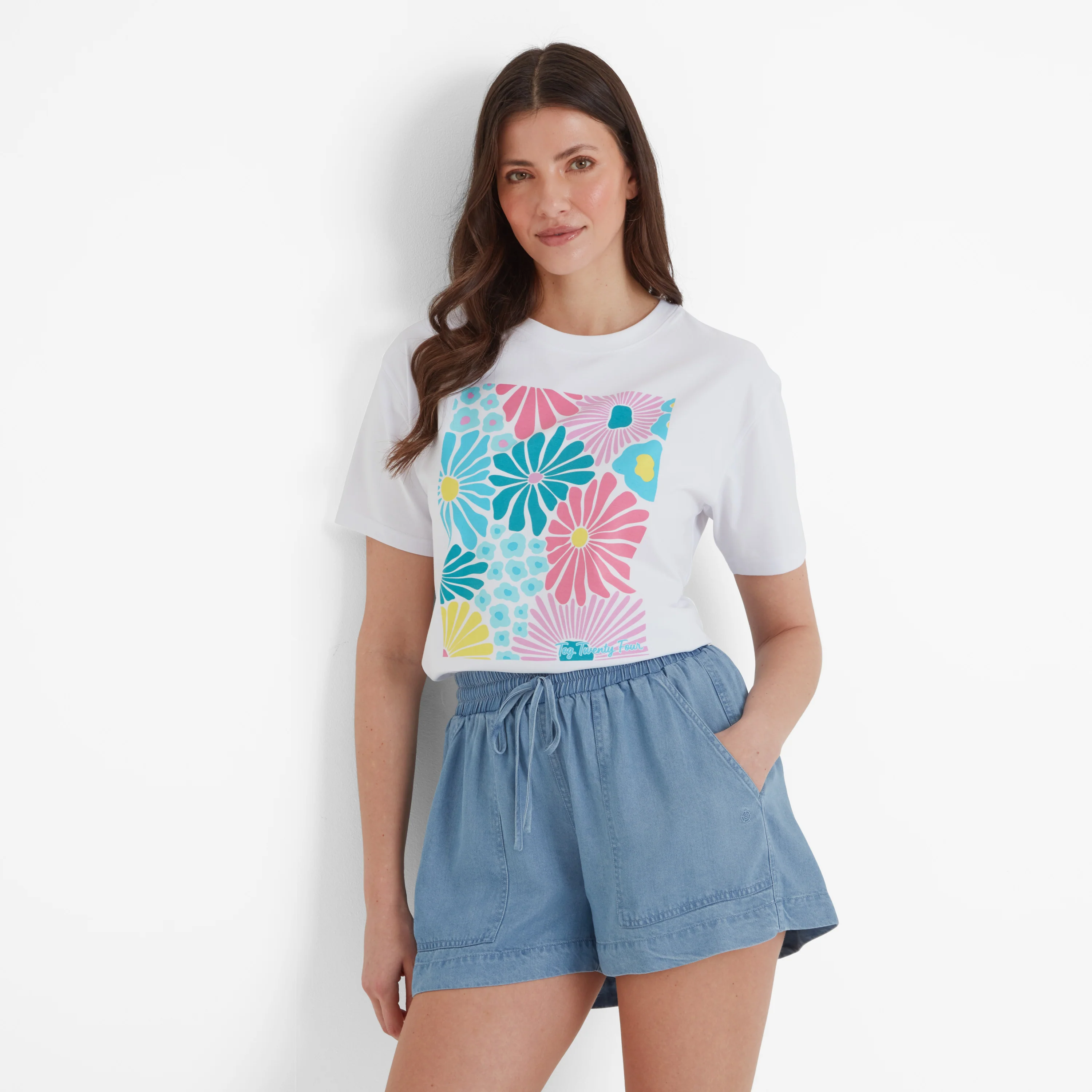 Trissy Womens Premium Supersoft Relaxed Fit T-Shirt - Optic White - Image 4