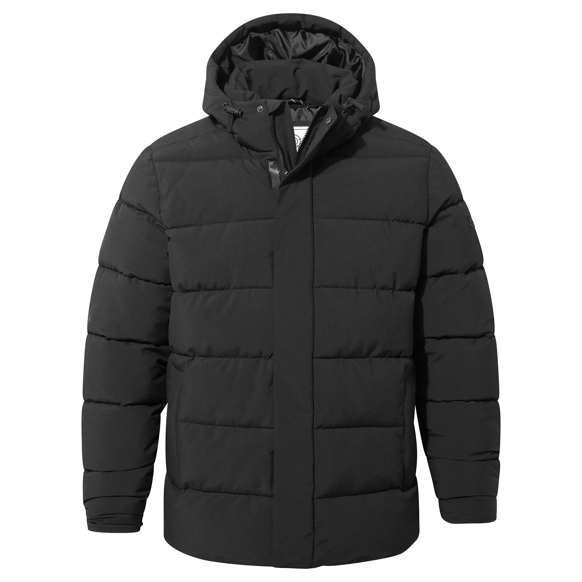 Tunnard Mens Short Shower Resistant Insulated Jacket - Black - Image 8