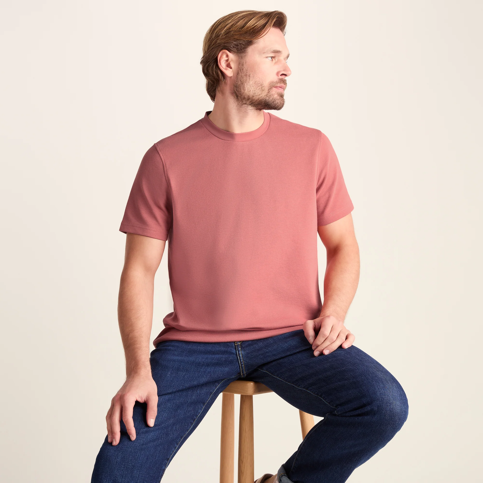 Turriff Mens Relaxed Fit T-Shirt - Redwood - Image 4