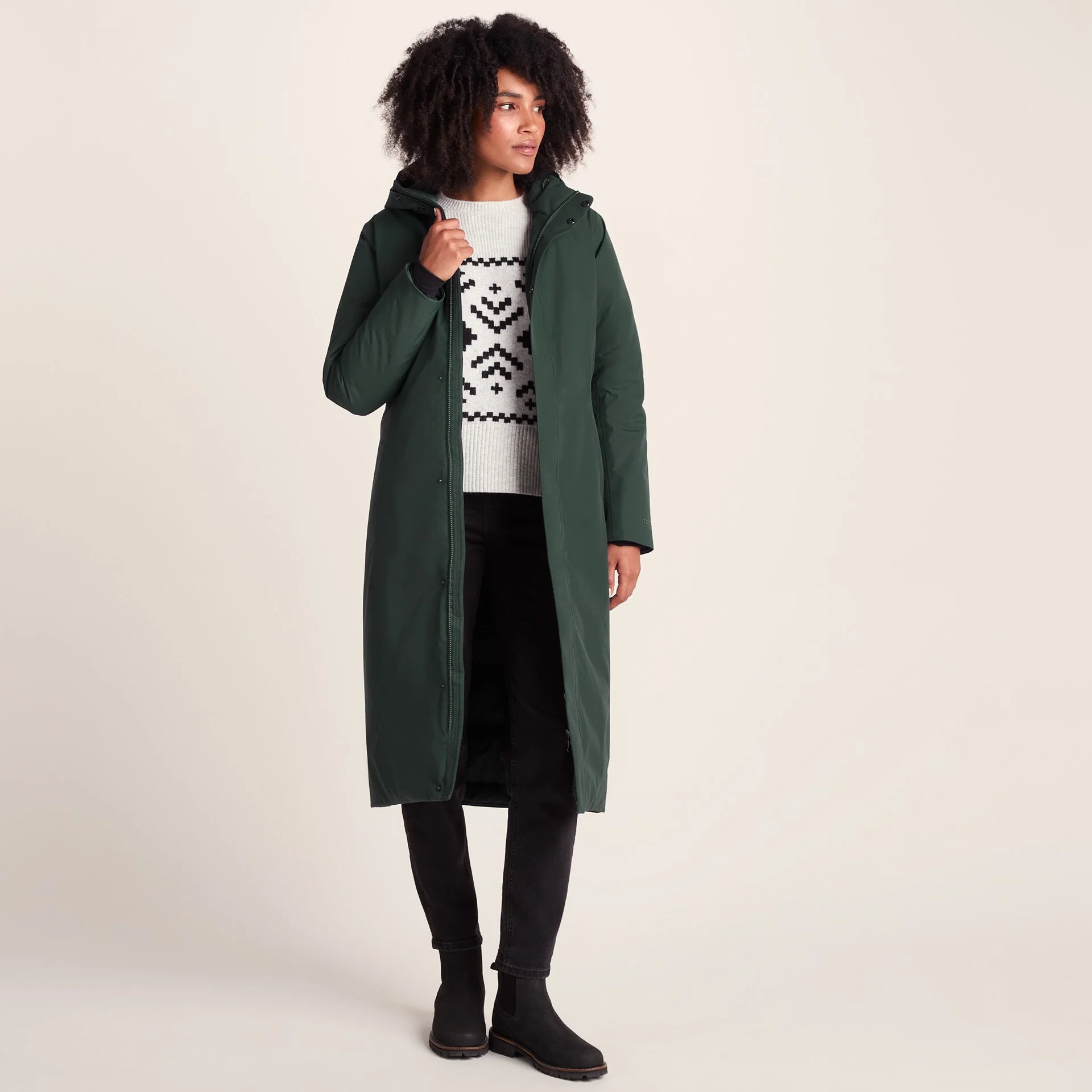 Uma Womens Waterproof Down Insulated Parka - Racing Green