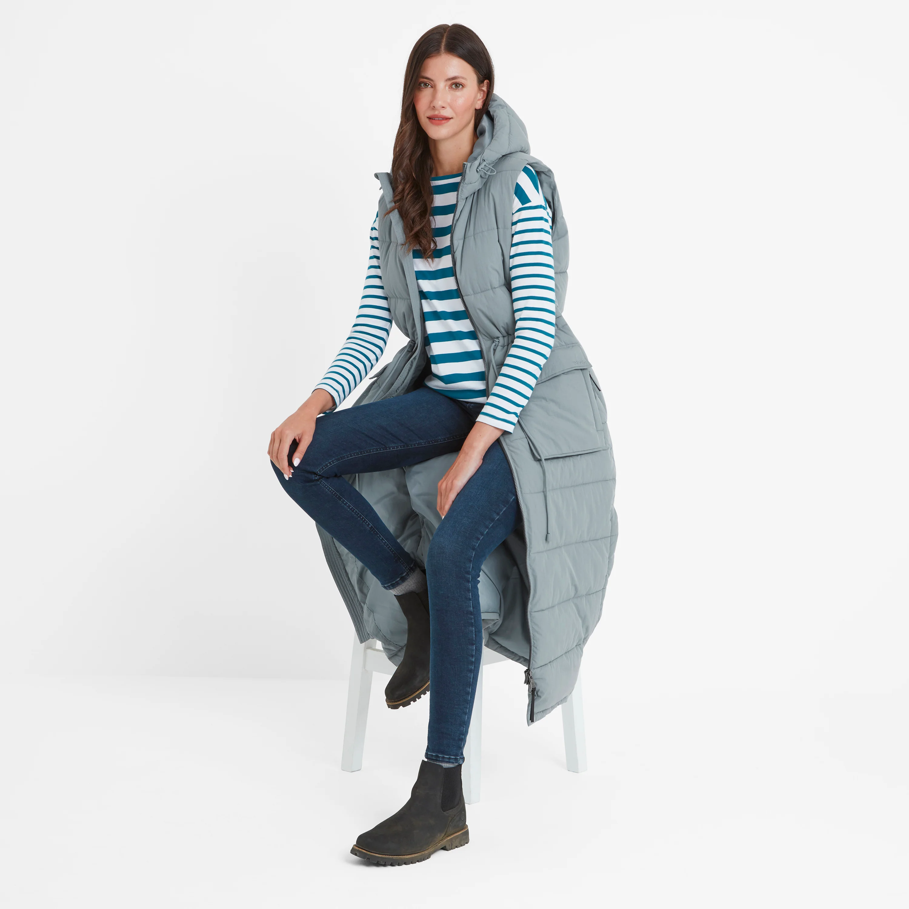 Welham Womens Gilet - Mist Grey - Image 3