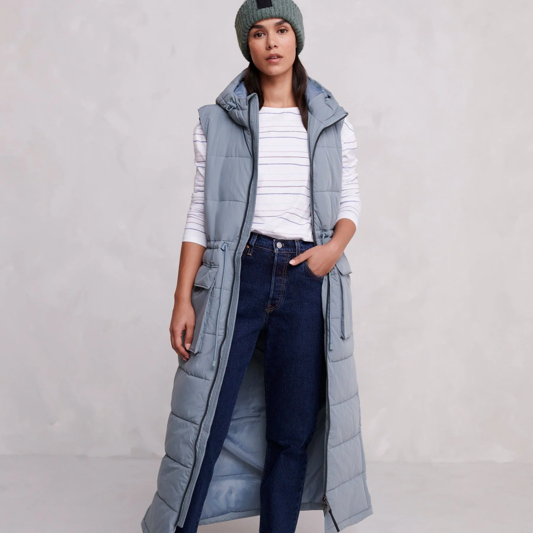 Welham Womens Gilet - Mist Grey - Image 9