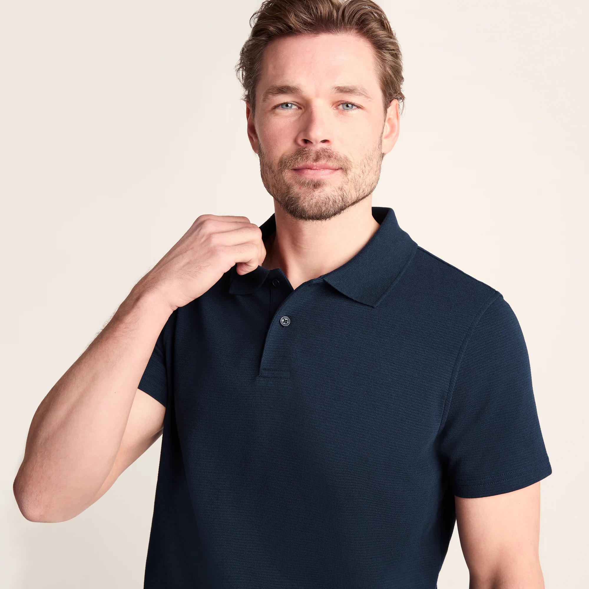 Zaden Mens Polo Shirt - Dark Indigo - Image 5